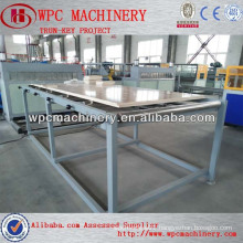 Qingdao Hegu Company wpc door panel machine to make wood-plastic product such as door floor table furniture